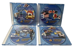 Animation Factory Essential Collection Volumes 1-4 CD ROM Discs - Picture 1 of 6