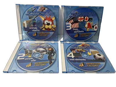 Animation Factory Essential Collection Volumes 1-4 CD ROM Discs - Image 1 of 4