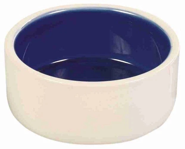 Trixie Keramiknapf creme / blau 1L Fressnapf Hunde Wassernapf schwer Hundenapf - Bild 1 von 1