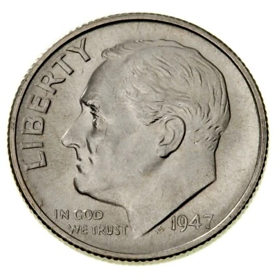 1947-S 10C Roosevelt Dime DDR Ch to Gem BU, FSH 10c 013.5 Doubled Die Reverse - Image 1 of 4