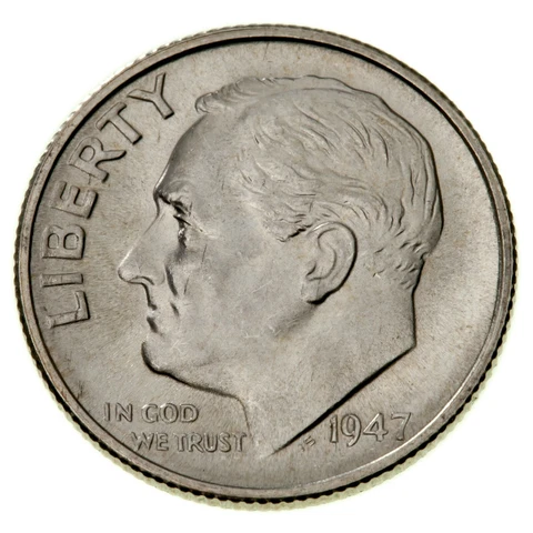 1947-S 10C Roosevelt Dime DDR Ch to Gem BU, FSH 10C 013.5 Doubled Die Reverse Cover