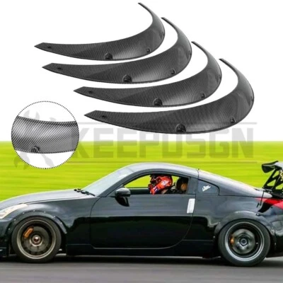 Kit de carrocería de arcos de rueda extra anchos para guardabarros de fibra de carbono para Nissan 350Z 370Z Foto 1 de 4