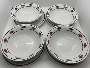 Coca Cola Bowl & Plate Set (7") Sakura Salad Cereal Dessert Side Dish 2002 (8P) - Picture 1 of 16