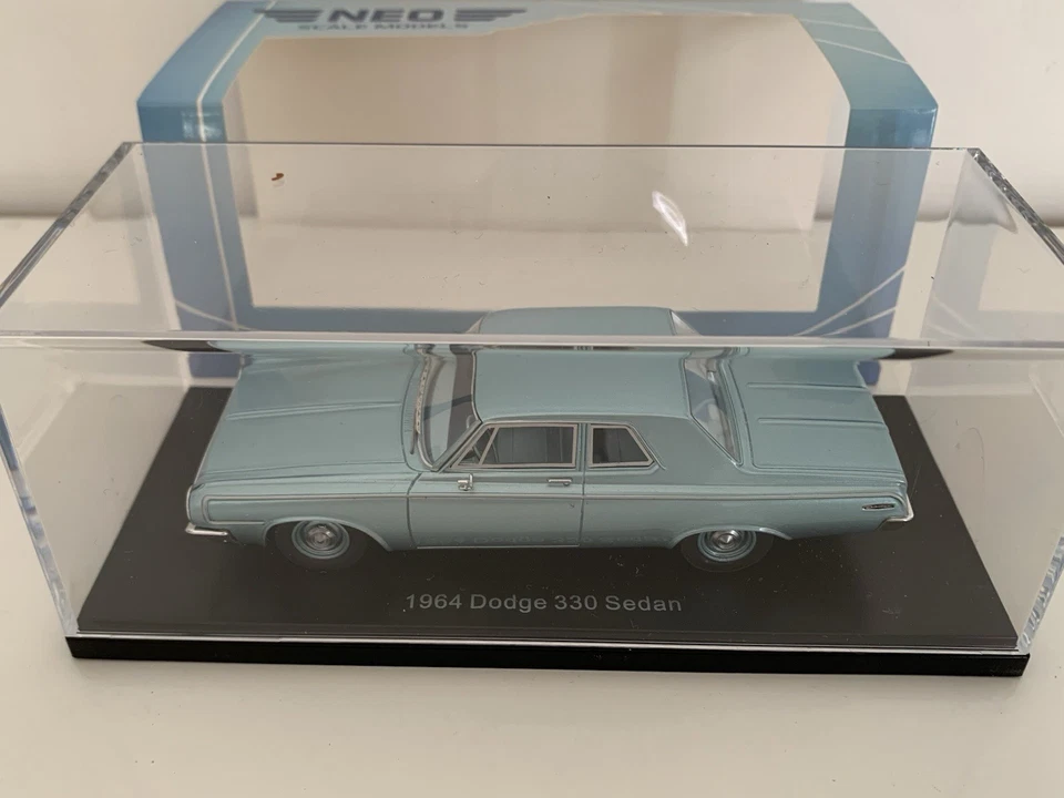 1964 Dodge 330 Metallic Blue Sedan 1:43 NEO SCALE Models 47220 - Photo 1/4