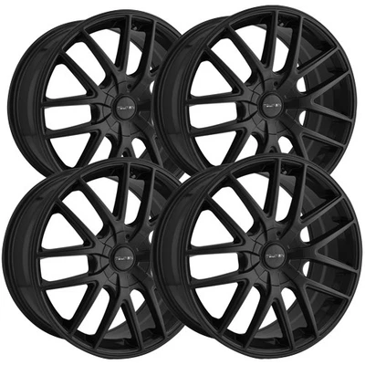 (Set of 4) Touren TR60 16x7 5x100/5x4.5" +42mm Matte Black Wheels Rims 16" Inch Foto 1 de 4