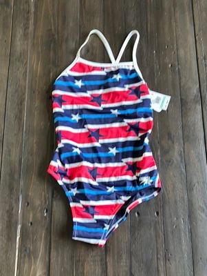 Nuevo con etiquetas Traje de baño Speedo Eco Endurance para dama talla 34 ajuste clásico rojo blanco azul Foto 1 de 4