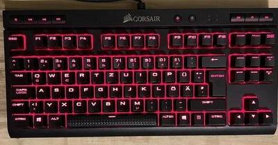 Corsair K63 Mechanische Gaming Tastatur, Cherry MX Red, QWERTZ - Bild 1 von 2