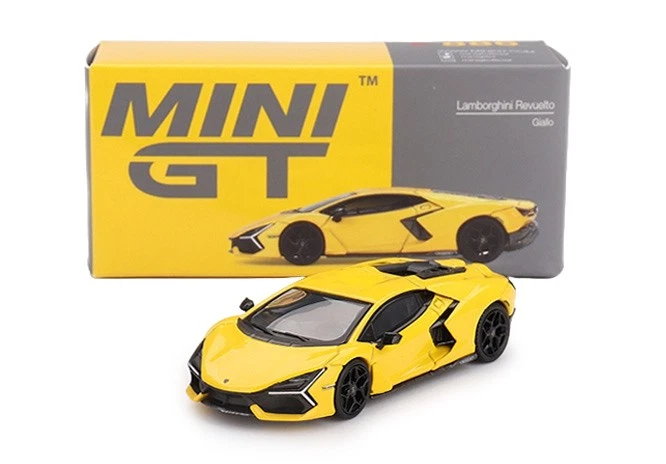 MINI-GT MGT00886-L LAMBORGHINI - REVUELTO HYBRID 2023 - YELLOW - 1/64