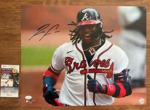 Ronald Acuna Autographed Signed Atlanta Braves 16X20 Photo JSA COA - Picture 1 of 3