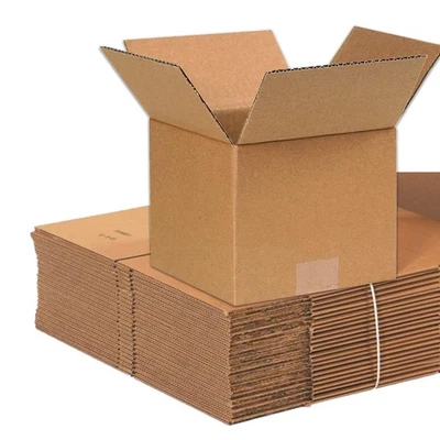 Moving Boxes Medium 7"L x 7"W x 6"H, 25-Pack | Corrugated Cardboard Box for P... - Image 1 of 4