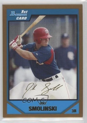 2007 Bowman Draft Prospects Gold Jake Smolinski Jacob Smolinski #BDPP63 - Image 1 of 2