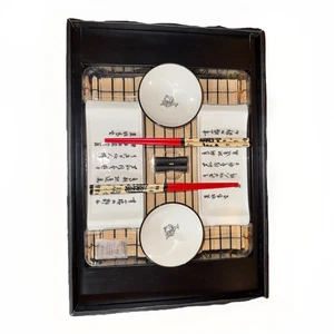 TableTops Gallery 11-teiliges Sushi Set für zwei Teller, Schüsseln, Essstäbchen & mehr! - Bild 1 von 7