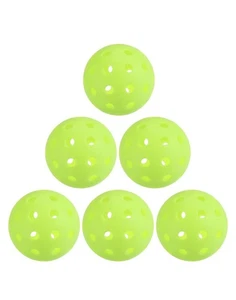 6 Stück Outdoor Pickleball Bälle 40 Löcher Pickleball USA neongrün - Bild 1 von 5