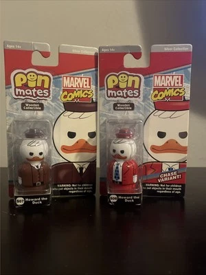 Pin Mates de Marvel Comics #S07 Howard el Pato Madera Coleccionable Plata Foto 1 de 4