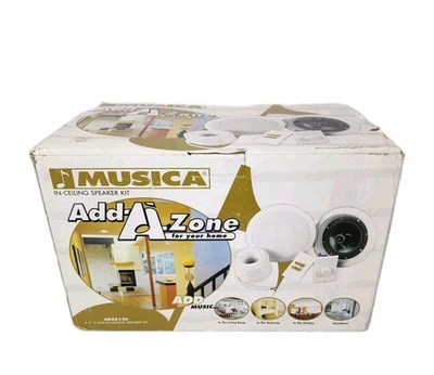 New MTX Musica Add-A-Zone 6-1/2" 2-Way In-Ceiling Speakers & Kit ADZ612C New  - Image 1 of 4