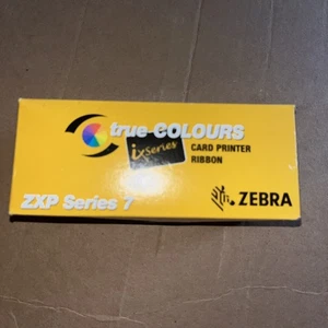 Genuine Zebra 800077-742 YMCKO ZXP Series 7 Printer Ribbon - 750 prints - New - Picture 1 of 2