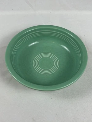 Fiesta Sea Mist 绿色谷物汤碗 19 盎司中号 6 7/8 英寸 Homer Laughlin  — 第 1/4 张图片