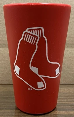 BOSTON RED SOX 16 OZ SILICONE PINT GLASS NEW WINCRAFT 👀 - Image 1 of 2