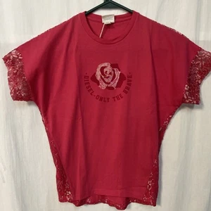 Girl's Diesel Top Dark Pink Size 8 NWT - Picture 1 of 5