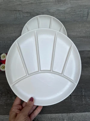 Set of 5 Japanese Divided Sushi Plates | Ceramic Appetizer & Sauce Sectional - Image 1 of 4