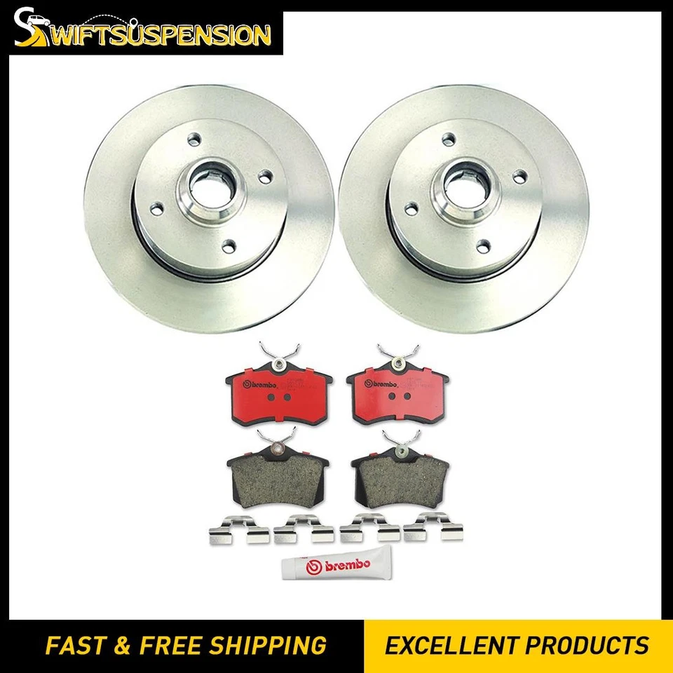 Juego de pastillas de freno de disco trasero rotor de freno de disco Brembo para Volkswagen Corrado 1990-1992 Foto 1 de 4