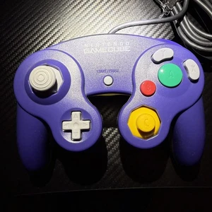 Official Nintendo Gamecube Controller Purple/Indigo Tested & Working - Picture 1 of 6