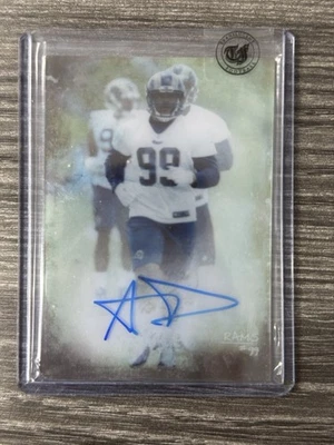 2014 Topps Translúcido Aaron Donald Novato En Tarjeta Autógrafo (Súper Raro) Sellado Foto 1 de 4