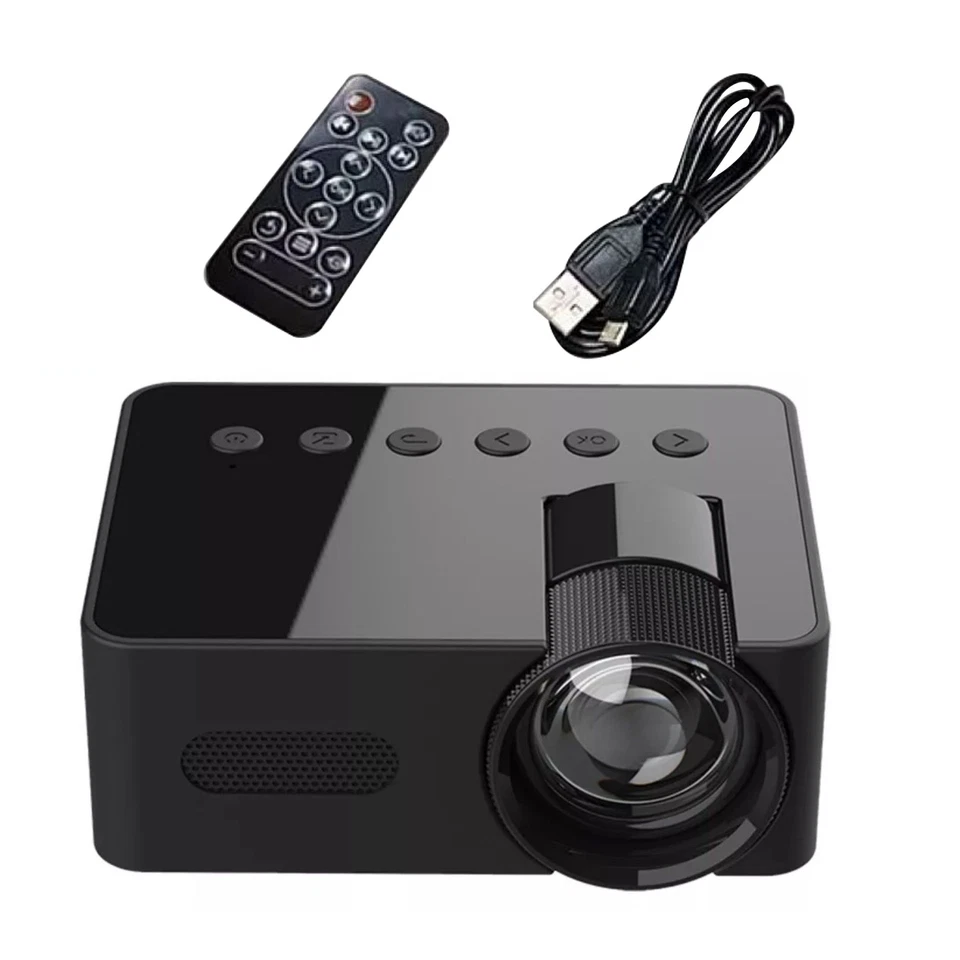 Portable Projector Mini Home Theater 1080P HD Multi-format Compatibility - Image 1 of 4