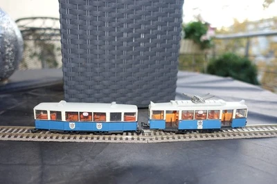Liliput H0 KSW Straßenbahn Triebwagen und Beiwagen -Münchener Tram  ohne Antrieb - Bild 1 von 4