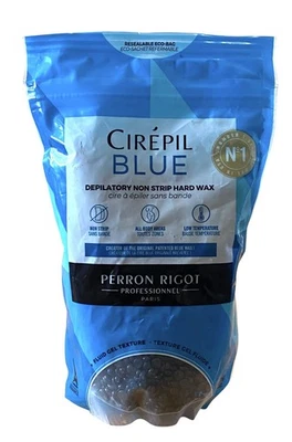 Cuentas de cera para todo uso azul Cirepil depilatorias sin tiras cera dura sellada 14,11 oz Foto 1 de 4