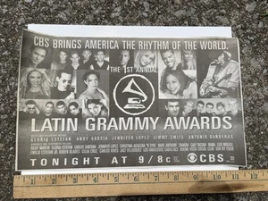 2000 Latin Grammy Awards Newspaper Promo Ad Christina Aguilera Shakira N Sync - Picture 1 of 1