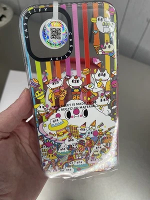 NEW CASETiFY Impact Case w/ Magsafe IPhone 12 Pro Max Messy Desk Rainbow Stripes - Image 1 of 3