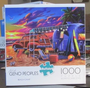 BEACH CAMP VON GENO PEOPLE - vollständig - BUFFALO GAMES PUZZLE - Bild 1 von 2