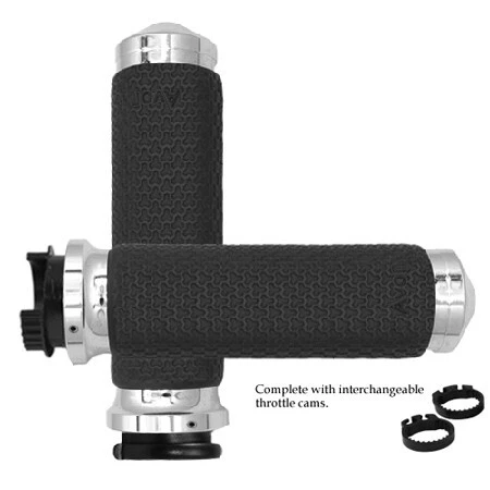 Empuñaduras de espuma viscoelástica Avon cromadas métricas MT-MF-63A-CH Foto 1 de 1