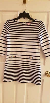 VESTIDO LILLY PULITZER NIÑA AZUL MARINO Y BLANCO RAYAS TALLA XL (12-14) Foto 1 de 4