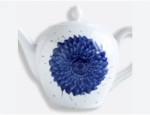 Zemer Peled In Bloom Porcelain Flowered Tea Pot 5 Piece Set by Bernardaud - Picture 1 of 7