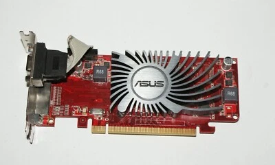 Asus Radeon HD5450 1 Gig HDMI/VGA/DVI PCIE EAH5450 Low Profile Graphics Card - Image 1 of 3