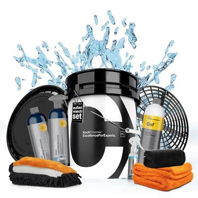 AUTOPFLEGE Juego de cubos de lavado Koch Chemie Grit Guard NanoMagic suave espuma de nieve secadora gamma