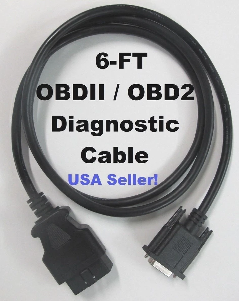 Cable de datos OBD2 OBDII para lector de códigos Actron Super AutoScanner CP9145 y CP9150 Foto 1 de 1