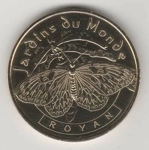 A 2007 TOKEN MEDAILLE MONNAIE DE PARIS -- 17 200 N°2 ROYAN JARDINS PAPILLON   - Picture 1 of 2