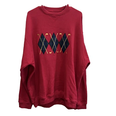 Suéter/Sudadera de Golf Grand Slam De Colección Para Hombre XL Rojo Peso Pesado Foto 1 de 3