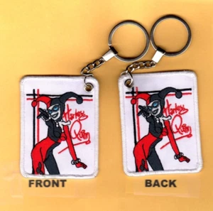 HARLEY QUINN Embroidered Key Chain APPROX SIZE 3.5X2.25" - Picture 1 of 1
