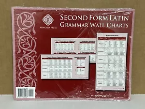 Second Form Latin Grammar Wall Chart Memorial Press NEW Homeschool Language - Picture 1 of 2