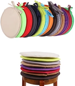 Indoor Dining Garden Patio Soft Chair Round Seat Pad Cushion Home Decor 15x15" - Picture 1 of 17