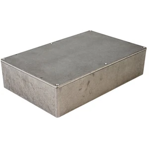 Hammond IP54 Diecast Aluminium Enclosure Natural (275 x 175 x 67mm) 1550J - Picture 1 of 2