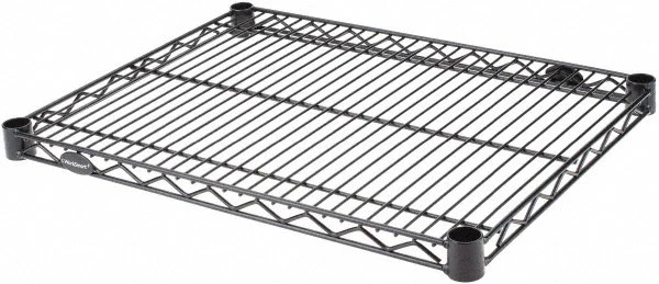 VALUE COLLECTION 24" Wide x 1.19" High, Wire Shelf Black Powder Finish, 18" Deep for NuLine Units