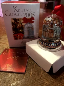 Hutschenreuther Kristall Glocke 2005 Motiv Sachsen mundgebl.  lim. Ausgabe OVP - Bild 1 von 2