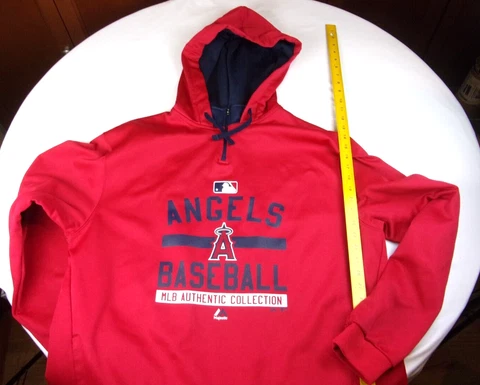Los Angeles Angels of Anaheim 2011 Player worn pullover hoodie XL Majestic f Cover