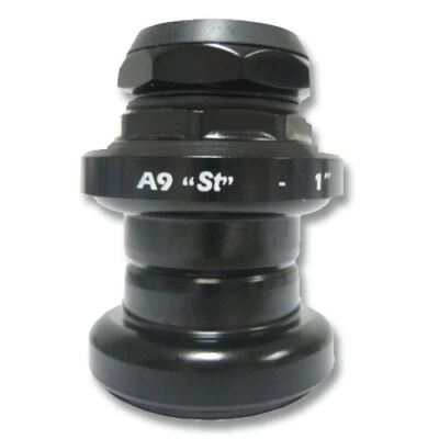 NEW STRONGLIGHT A9 1” THREADED HEADSET – BLACK STEEL OR ALLOY SILVER - Image 1 of 3
