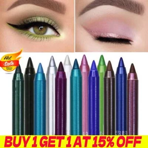 Colorful Liquid Eyeliner Pencil Eye Liner Gel Pens Long Lasting Waterpoof Makeup - Picture 1 of 25